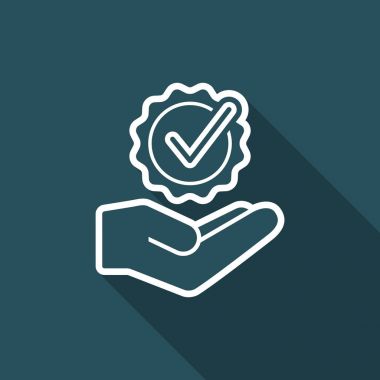 Onay işareti simgesi - Minimal modern simgesi