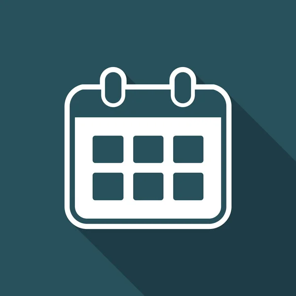 Concepto de calendario - Icono de vector mínimo — Vector de stock