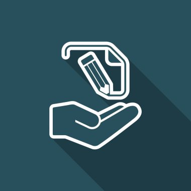 Belge proje tasarımı - Minimal modern simgesi