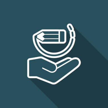 Proje tasarım konsepti - düz en az simgesi