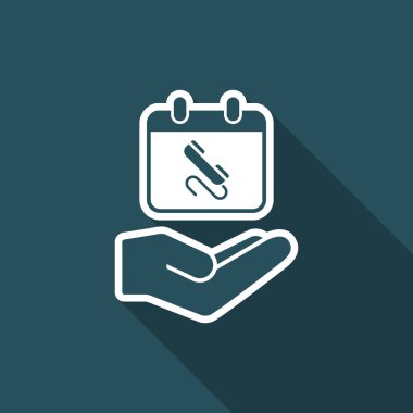 Randevu - Minimal vektör simge için çağrı