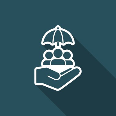 Takım koruma - Minimal vektör simgesi