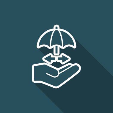 Ağ güvenlik sistemi - en az vektör simgesi