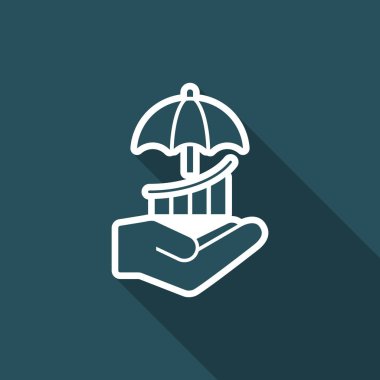 Yatırım - Minimal vektör simgesi korumak