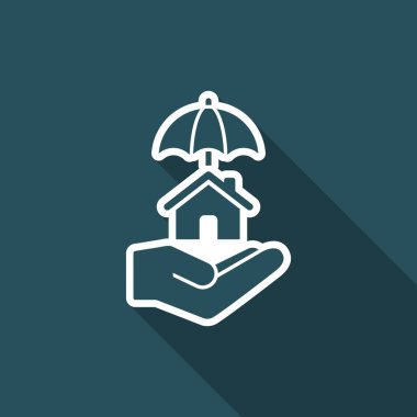 Ev koruma - Minimal vektör simgesi