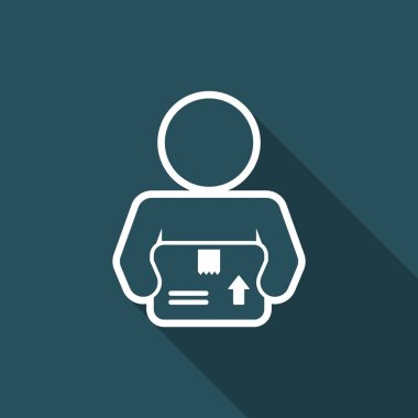 Teslimat Hizmetleri - vektör düz simgesi