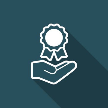 Sertifika hizmeti - Minimal simgesi