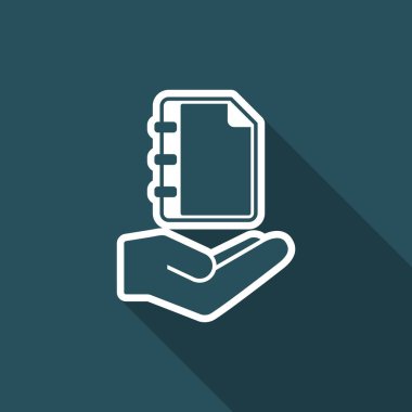 Kitap - vektör tek simge