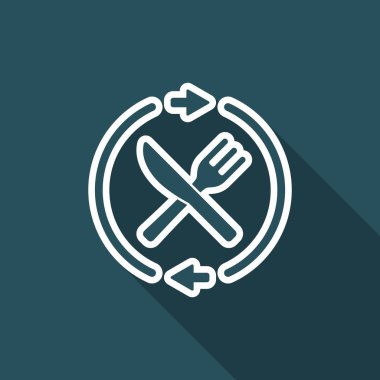 Tam fooding Hizmetleri - vektör web simgesi