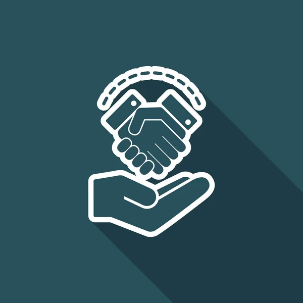Agreement proposal - Minimal icon — Stock Vector