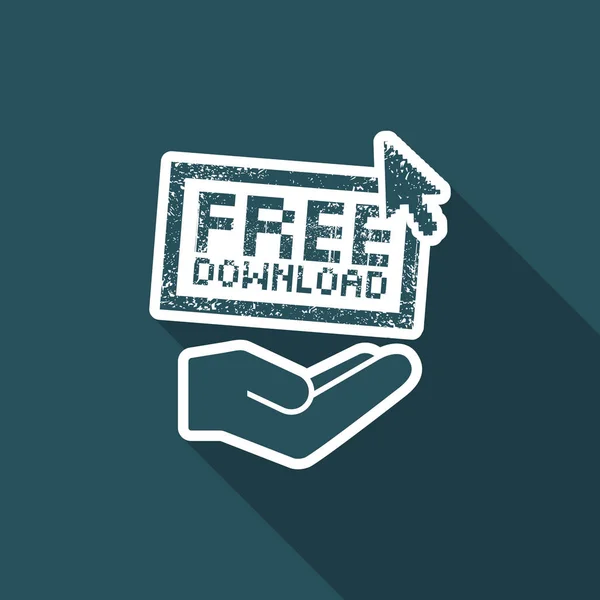 Free download service - Minimal icon — Stock Vector