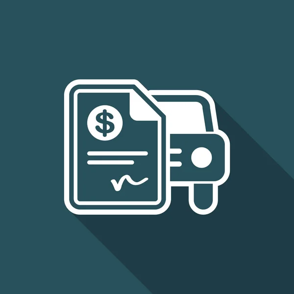 Auto facturering document - Dollar — Stockvector