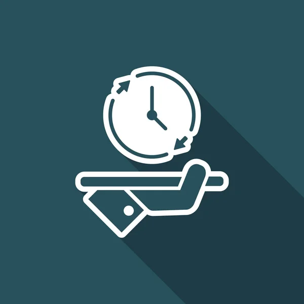 Full tid tjänster - Minimal modern ikon — Stock vektor
