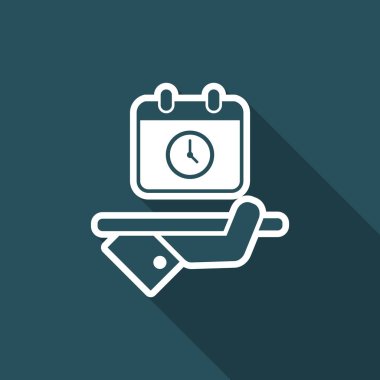 Tam zamanlı Hizmetleri - vektör web simgesi