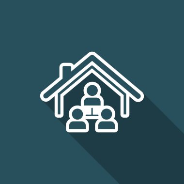 Konut ağ sistemi - vektör web simgesi