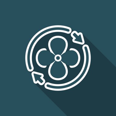 Fan sembolü - vektör web simgesi