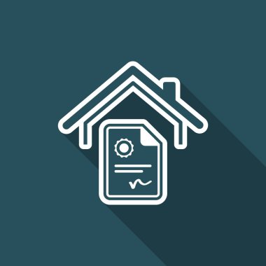 Ev sözleşme - vektör web simgesi