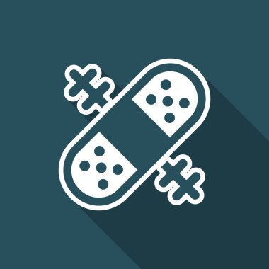 Korkutmak ve alçı - vektör web simgesi