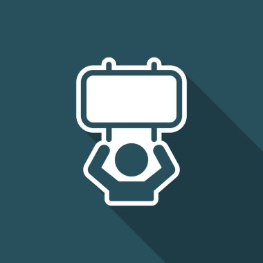 Göstericiler veya spor destekçileri - vektör web tezahürü 