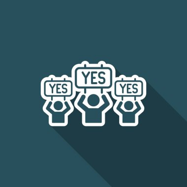 Popüler tezahürü levhaları - vektör web simgesi ile