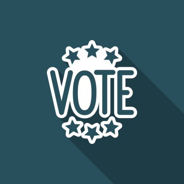 Oy kavramı - vektör web simgesi