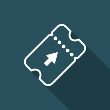 Bilet - Vektör web simgesi