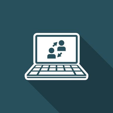 Dijital ağ - vektör web simgesi