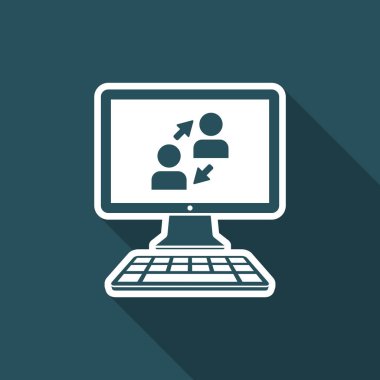 Dijital ağ - vektör web simgesi