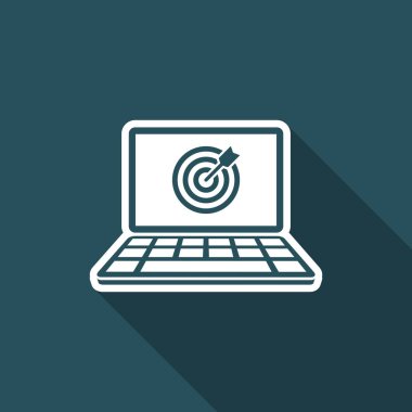 Hedef ajansı kavramı - vektör web simgesi