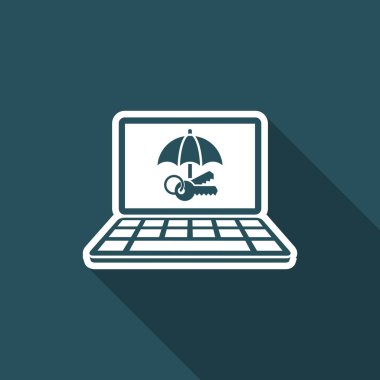 Korumalı Erişim - vektör web simgesi