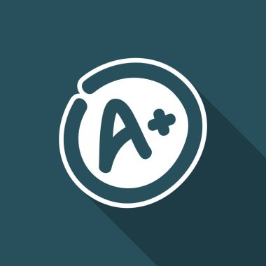 Mükemmel değerlendirme veya derecelendirme - vektör düz simgesi