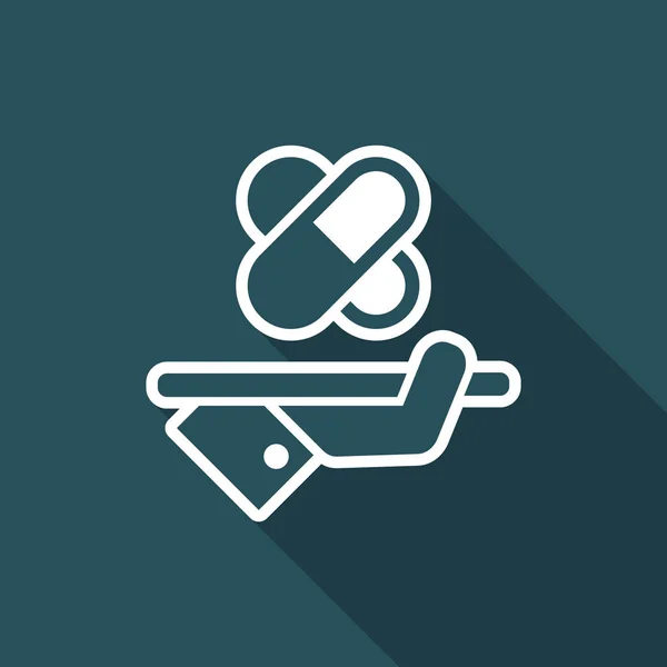 Pharma services - Vector web icon — Wektor stockowy