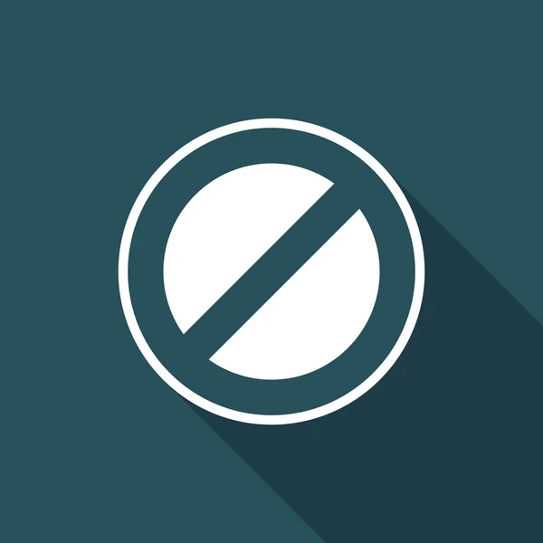 Forbidden access - Private area - Vector web icon — Stock Vector