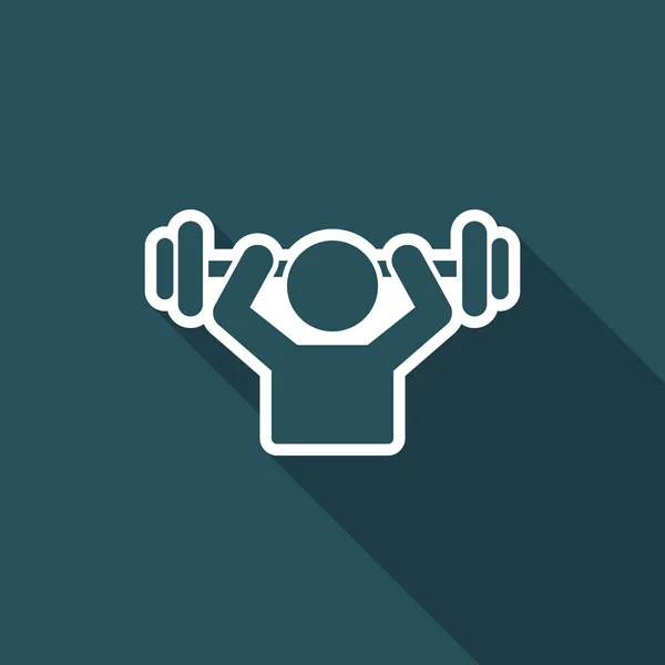 Gym aktivitet - vektor web icon — Stock vektor