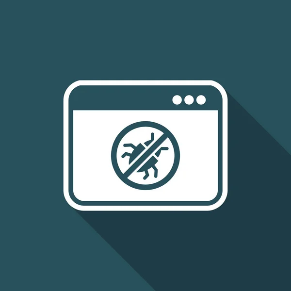 Antivirus software - Vector web icon — Stock Vector