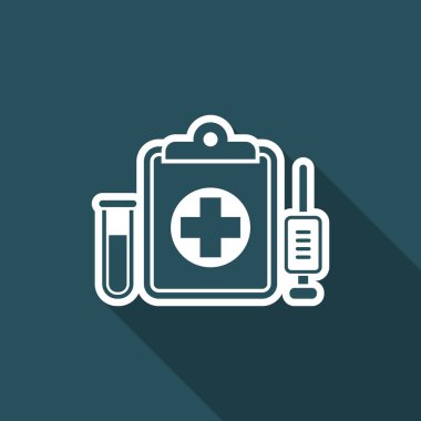 Tıbbi sembolleri - vektör düz simgesi