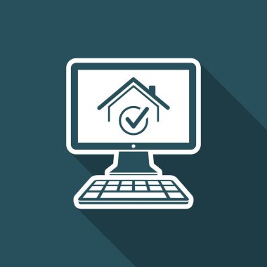 En iyi ev - bilgisayar Web sitesi veya eğlence için vektör simge seçin