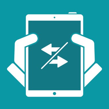 Transferi veya paylaşma - düz en az simgesi