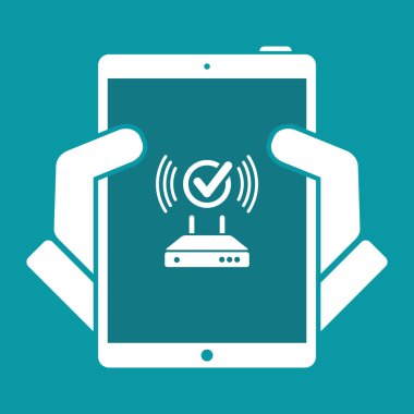 Modem bağlantısı - düz kontrol en az simgesi