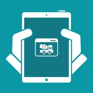 Yapım aşamasında - vektör düz en az simgesi