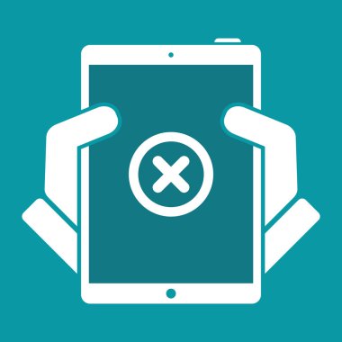 Hata - vektör düz en az simgesi