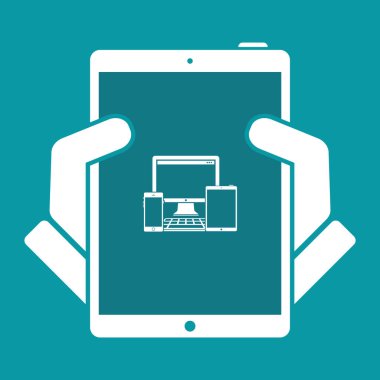 Aygıtlar Serisi - vektör düz en az simgesi