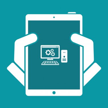 Kişisel bilgisayar ayarları simgesi