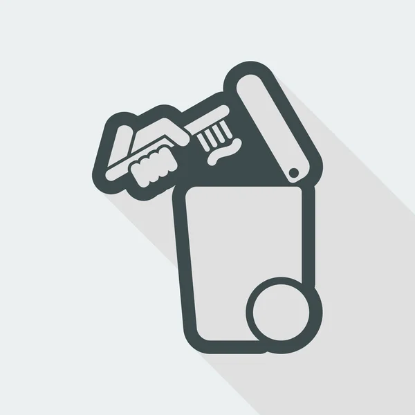 Separate waste collection icon — Stock Vector