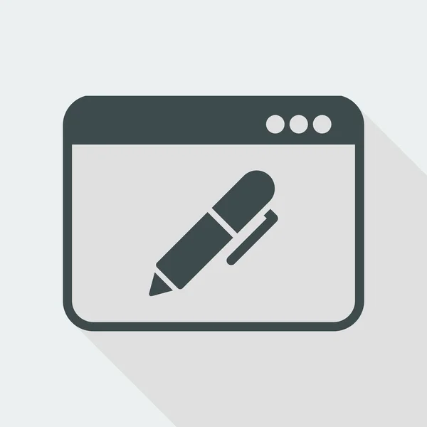 Kalem ve uygulama yaratıcı tasarım veya metin yazmak için — Stok Vektör