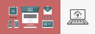 -Bilgisayar Web sitesi veya uygulama için vektör simge bulmak