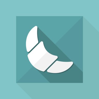 kruvasan simge vektör çizim