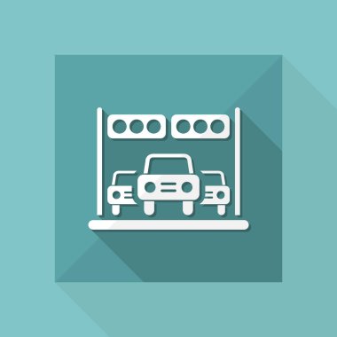 İzole edilmiş tek bir ırk simgesinin vektör illüstrasyonu 