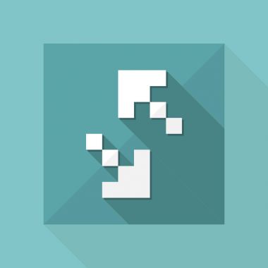 vektör Illustration pixel bilgisayar kutsal kişilerin resmi