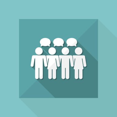 Grup sohbet simge vektör çizim
